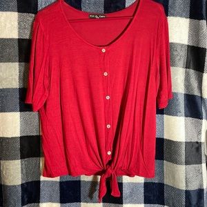 Kim & Cami Tie Blouse